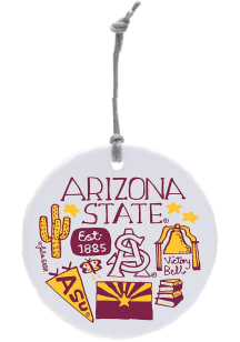 Arizona State Sun Devils Julia Gash Ornament - Red
