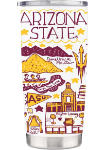 Arizona State Sun Devils Julia Gash Stainless Steel Tumbler - Red