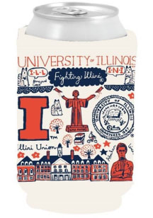Illinois Fighting Illini Julia Gash Design Coolie - Orange