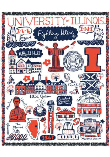 Illinois Fighting Illini Julia Gash Tapestry Blanket