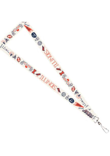 Illinois Fighting Illini Julia Gash Lanyard - Orange