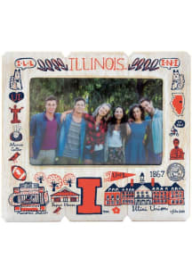 Illinois Fighting Illini Julia Gash Picture Frame - Orange