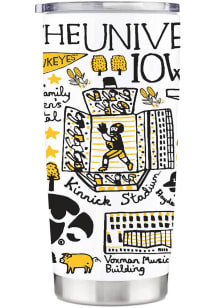 Iowa Hawkeyes Julia Gash Stainless Steel Tumbler - Yellow