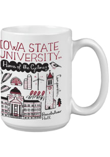 Iowa State Cyclones 15oz Julia Gash Ceramic Mug - Red