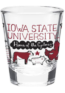 Iowa State Cyclones Julia Gash Shot Glass
