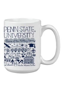 Penn State Nittany Lions 15oz Julia Gash Ceramic Mug - Navy Blue