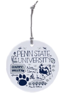 Penn State Nittany Lions Julia Gash Ornament - Navy Blue