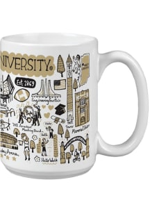 Purdue Boilermakers 15oz Julia Gash Ceramic Mug - Gold