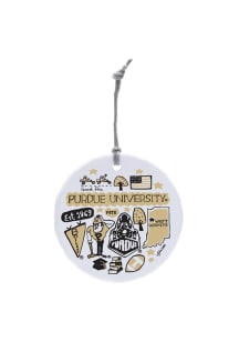 Purdue Boilermakers Julia Gash Ornament - Gold