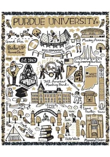 Purdue Boilermakers Julia Gash Tapestry Blanket
