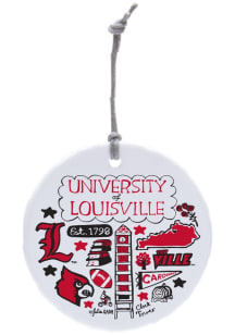 Louisville Cardinals Julia Gash Ornament - Red
