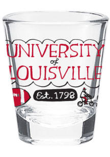 Louisville Cardinals Julia Gash Shot Glass