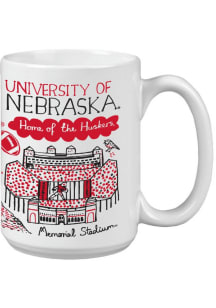 Nebraska Cornhuskers 15oz Julia Gash Ceramic Mug - Red
