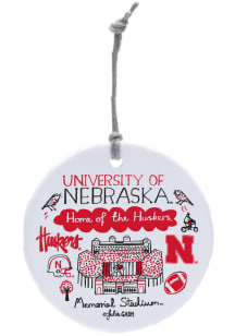 Nebraska Cornhuskers Julia Gash Ornament - Scarlet Red