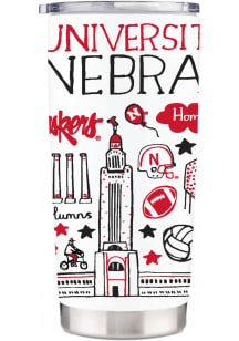 Nebraska Cornhuskers Julia Gash Stainless Steel Tumbler - Red