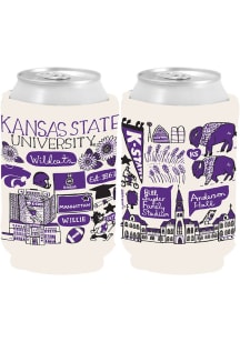 K-State Wildcats 12 oz Julia Gash Can Coolie - Purple