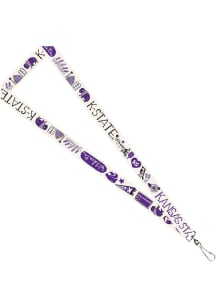 K-State Wildcats Julia Gash Satin Lanyard - White