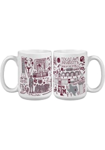 Texas A&M Aggies 15oz Julia Gash Ceramic Mug - Maroon