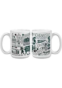 Michigan State Spartans 15oz Julia Gash Ceramic Mug - White