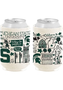 Michigan State Spartans 12 oz Julia Gash Can Coolie - White