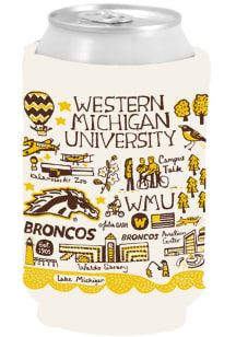 Western Michigan Broncos 12 oz Julia Gash Can Coolie - Brown