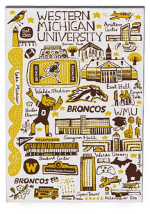 Western Michigan Broncos Julia Gash Jumbo Magnet