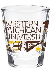 Western Michigan Broncos Julia Gash Shot Glass