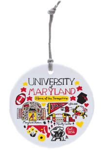 Maryland Terrapins Julia Gash Ornament - Red