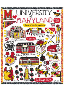 Maryland Terrapins Julia Gash Campus Tapestry Blanket