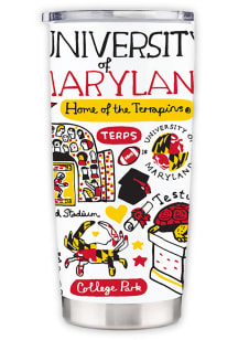 Maryland Terrapins Julia Gash Stainless Steel Tumbler - Red