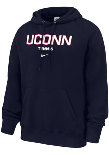 Nike UConn Huskies Mens Navy Blue TENNIS Long Sleeve Hoodie