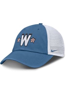 Nike Washington Nationals City Connect Club Unstructured Trucker Adjustable Hat - Light Blue