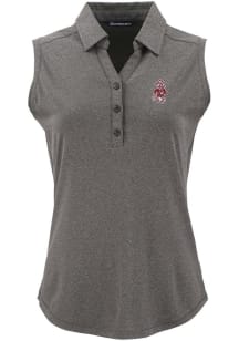 Cutter and Buck West Virginia Mountaineers Womens Black Vault Forge Eco Polo Shirt