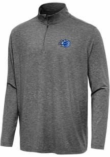 Antigua Orlando Magic Mens Black Hunk Long Sleeve Qtr Zip Pullover