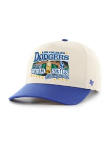 47 Los Angeles Dodgers 2025 World Series Champions Two-Tone Screen Print Hitch Adjustable Hat - Na..