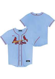 Nike STL Cardinals Boys Light Blue Alt 1 Baseline Baseball Jersey
