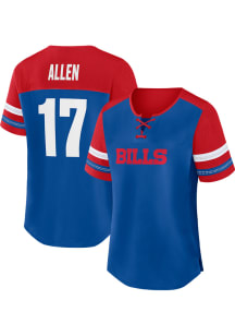 Josh Allen   Buffalo Bills Womens Blue Fashion Football Jersey