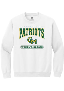 Summit Sportswear George Mason University Mens White Womens Soccer Long Sleeve Crew Sweatshirt
