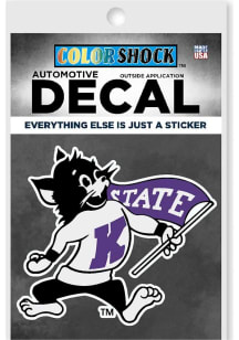 K-State Wildcats Varsity Willie Auto Decal - Purple