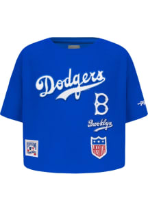 Pro Standard Brooklyn Dodgers Toddler Girls Blue Retro Classics Short Sleeve T-Shirt