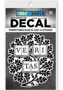 Harvard Crimson Adorned Veritas Auto Decal - Crimson