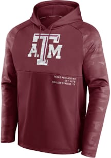 Texas A&M Aggies Mens Maroon Camo Fleece Defender Hood