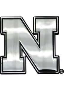Sports Licensing Solutions Nebraska Cornhuskers Chrome Car Emblem - Grey