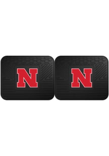 Sports Licensing Solutions Nebraska Cornhuskers 14x17 2 Piece Utility Car Mat - Black