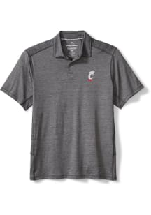 Tommy Bahama Cincinnati Bearcats Mens Charcoal Delray Short Sleeve Fashion Polo