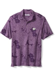Tommy Bahama K-State Wildcats Mens Purple Miramar Blooms Short Sleeve Fashion Polo