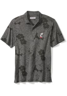 Tommy Bahama Cincinnati Bearcats Mens Charcoal Miramar Blooms Short Sleeve Fashion Polo