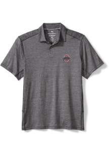 Tommy Bahama Ohio State Buckeyes Mens Grey Delray Short Sleeve Fashion Polo