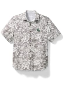 Tommy Bahama Baylor Bears Mens Grey Sport Aqua Lush Short Sleeve Dress Shirt
