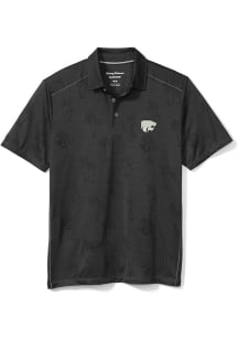 Tommy Bahama K-State Wildcats Mens Grey Sport Palm Short Sleeve Fashion Polo